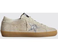 GOLDEN GOOSE Super-Star Suede Sneakers with Glitter Logo and Embroidery - Size: 41 - female