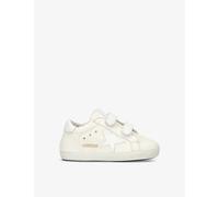 Golden Goose White May School Logo-print Leather Trainers 0 Months-12 Months Eur 16 /4-5