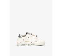 Golden Goose White/oth Kids Baby Star Heart-print and Leather Trainers 4 Months - 2 Years Eur 17 / 1 Uk