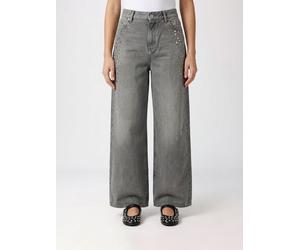GOLDEN GOOSE Wide Leg Jeans in Studded Denim - Size: 28 - female