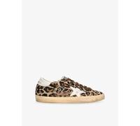 Golden Goose Womens Golden Goose Superstar 55630 Leopard-Print Leather Low-Top Trainers Brown/Oth Eur 40 / 7 UK Women