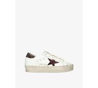 Golden Goose Womens Golden Goose Women's Hi Star Leather Low-Top Trainers White/Comb Eur 41 / 8 UK Women