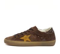 Golden Goose Women's Suede Super Star Sneaker Brown/Ocra