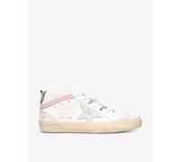 Golden Goose Womens White/oth Mid Star 11115 Glitter-embellished Leather Mid-top Trainers Eur 38/5 Uk Women