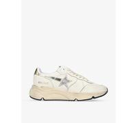 Golden Goose Womens White/oth Running Sole Metallic Star-patch Leather Trainers Eur 41 / 8 Uk Women