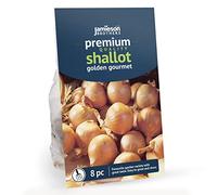 Golden Gourmet Shallot Sets - 8 pack Bulb Size 7/15 - Grow Your Own Shallots - for Cooking, Salads, Garnish & Casseroles - Ready to Plant Now - By Jamieson Brothers