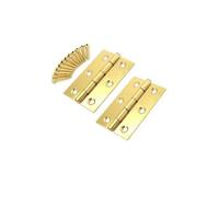 Golden Grace 1 Set Butt Hinges Electro Brass Gold Finish Standard Timber Door Hinge - 75mm