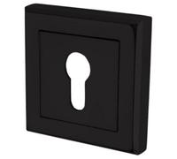 Golden Grace 1 Set Door Key Hole On Square Rose Matt Black Finish Escutcheon For Normal 3 Lever 5 Lever Lock Keys