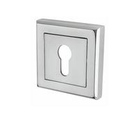 Golden Grace 1 Set Door Key Hole On Square Rose Polished Chrome Finish Escutcheon For Normal 3 Lever 5 Lever Lock Keys
