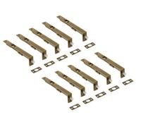 Golden Grace 10 Set Flush Bolt French Double Door Bolt Antique Brass Heavy Duty Secure Concealed Look - 150mm