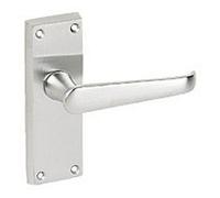 Golden Grace 14 Pairs Victorian Straight Lever Latch Internal Handle Satin Brushed Chrome Finish 120mm X 40mm