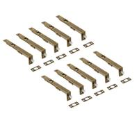 Golden Grace 150mm Heavy Duty Door Flush Bolt Antique, Bronze, 10 Bolts | Includes screws and strike plate for quick setup; metal build provides a tidy, concealed look on French and double doors.