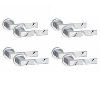 Golden Grace 4 Pair Nova Design Internal Door Handles Round Rose Polished Chrome Finish