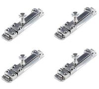 Golden Grace 4 Set Security Slide Door Bolt Polished Chrome Finish With Screws - 150mm
