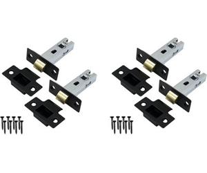 Golden Grace 4 X 65mm Matt Black Tubular Internal Latch, Matt Black Finish Premium Mortice Latch