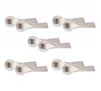 Golden Grace 5 Pair Aura Design Internal Door Handles Round Rose Satin Nickel Finish