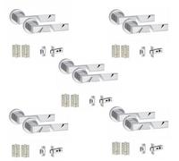 Golden Grace 5 Set Nova Design Internal Door Handles Sets With Latch And Bb Hinges Round Rose Polished Chrome Finish