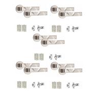 Golden Grace 5 Set Nova Design Internal Door Handles Sets With Latch And Bb Hinges Round Rose Satin Nickel Finish