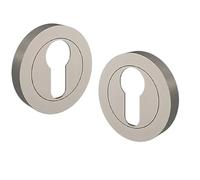 Golden Grace 52mm Euro Escutcheon Round Rose, Satin Nickel