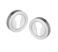 Golden Grace 52mm Zinc Euro Escutcheon Round Rose, Polished Chrome