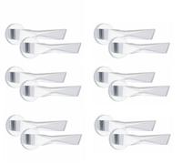 Golden Grace 6 Pair Aura Design Internal Door Handles Round Rose Polished Chrome Finish