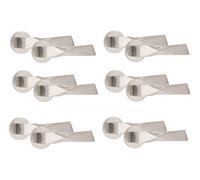 Golden Grace 6 Pair Aura Design Internal Door Handles Round Rose Satin Nickel Finish