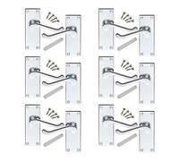 Golden Grace 6 Pairs Victorian, Polished Chrome Finish, 120mm x 42mm