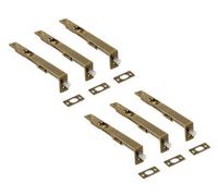 Golden Grace 6 Set Flush Bolt French Double Door Bolt Antique Brass Heavy Duty Secure Concealed Look - 150mm