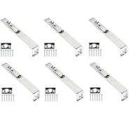 Golden Grace 6 Set Flush Door Bolt Polished Chrome Finish Concealed Security French Double Door Bolts - 150mm