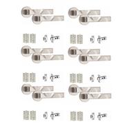 Golden Grace 6 Set Nova Design Internal Door Handles Sets With Latch And Bb Hinges Round Rose Satin Nickel Finish