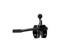 Golden Grace Auto Gate Latch in Black Finish for Outdoor Side Gates, Backyard Garden Gate