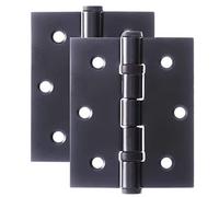 Golden Grace Ball Bearing Hinges in Matt Black Finish, Timber Door Hinge - 75mm 3" - 1 Pair
