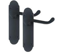 Golden Grace Epsom Door Handles Lever Latch, Matt Black, 1 Pair