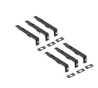 Golden Grace Flush Door Bolt Heavy Duty, Matt Black 6" - Pack of 6 | Supplied with screws for hassle-free installation, adding a tidy concealed security layer to double and French doors.