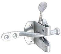 Golden Grace Galvanised Auto Gate Latch for Outdoor Use, Black | Includes screws for quick setup on backyard garden gates, providing effortless opening and closing to reinforce security.