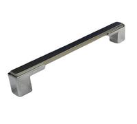 Golden Grace Gamma Unique Design Premium Quality Cabinet Cupboard Pull Handles Dual Finish Satin Nickel Polished Chrome 96mm