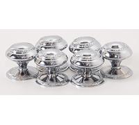Golden Grace Georgian Metal Cupboard Knob, 1 1/2" Pair, Chrome
