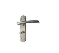 Golden Grace Indiana Bathroom Door, Satin Stainless Steel, 182x45mm