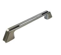 Golden Grace Kappa Unique Design Premium Quality Cabinet Cupboard Pull Handles Satin Nickel/Polished Chrome Dual Finish 96mm 160mm 224mm 288mm (160mm)