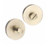 Golden Grace Lima Design Thumbturn Coin Release on Round Rose in Antique Brass Finish