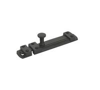 Golden Grace Security Door Slide Bolt Tower in Matt Black Finish, Patio Lock, Garage Backyard Gates - Pack of 1-100mm 4"