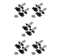Golden Grace Tubular Mortice 64mm Door Latch Matt Black Finish - Pack of 10 | Bolt-through fixings fit neatly into 25mm holes, pairing with rose and backplate handles in a sleek matt black metal finish.