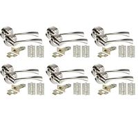 Golden Grace Twist Astrid Door Handles Pack, Duo Chrome Finish, 6 Sets