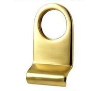 Golden Grace Victorian Cylinder Pull in Solid Polished Brass | Fits standard UK Yale 1.25-inch round cylinder locks, requiring only a simple DIY screwdriver installation to mount.