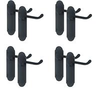 Golden Grace Victorian Epsom Door Handles Lever Latch Matt Black, 4 Pairs