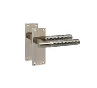 Golden Grace Victorian Knurled T-Bar Door Handle 120x40mm Antique Brass | Elegant diamond cut detailing with warm tones. Supplied with fixing screws and spindles for swift, hassle-free installation.