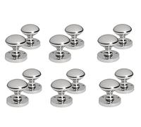 Golden Grace Victorian Mortise Door Knobs, Polished Chrome, 6 Pairs