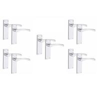 Golden Grace Victorian Scroll Astrid Door Latch Handles, 5 Pairs