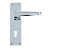 Golden Grace Victorian Straight Lock Handle Pair 150mm Backplate