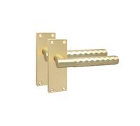 Golden Grace Victorian T-Bar Door Handle, 1 Pair, Satin Brass 120 x 40mm